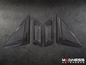 Maserati Ghibli Interior Trim - Carbon Fiber - Door Triangle Trim Kit Maserati Ghibli Interior Trim - Carbon Fiber - Door Triangle Trim Kit